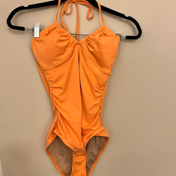 J. Crew Swim J Crew Orange One Piece Swim Suit Poshmark